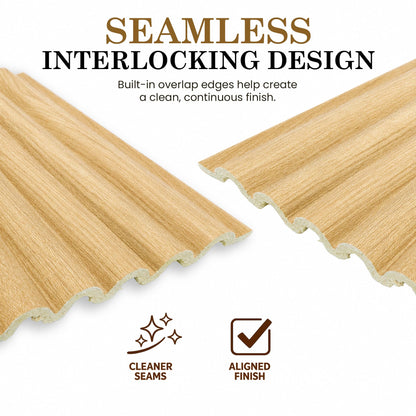 Contour Slim Polystyrene Wood Ceiling & Wall Panels, Quick Decorative Upgrade