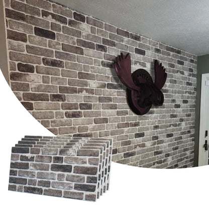 3D Faux Brick Wall Panels, Stone-Look Wall Cladding for Interior Spaces