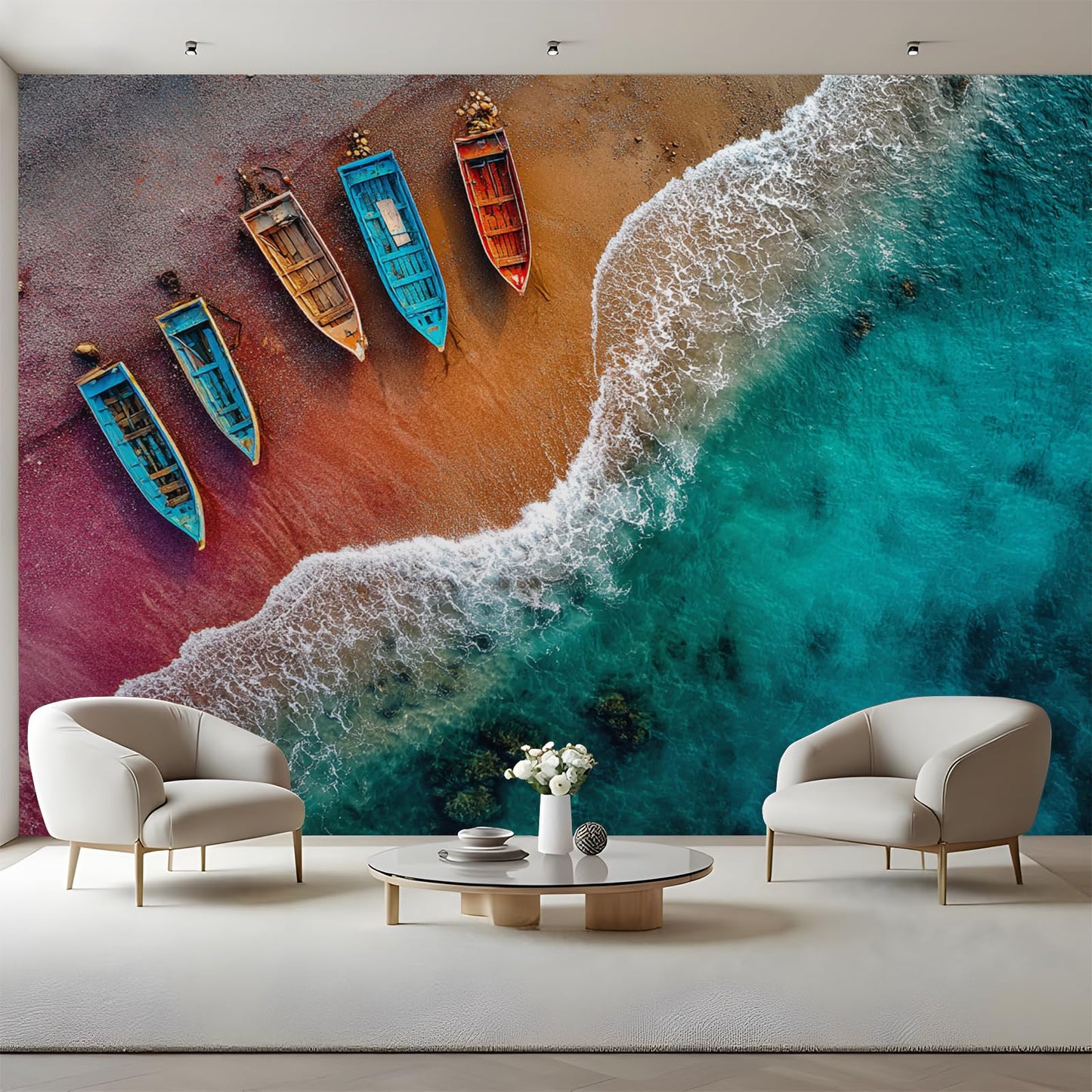 Peel-and-Stick Vintage Wall Mural Wallpaper for Living Room & Bedroom