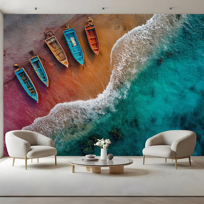 Peel-and-Stick Vintage Wall Mural Wallpaper for Living Room & Bedroom