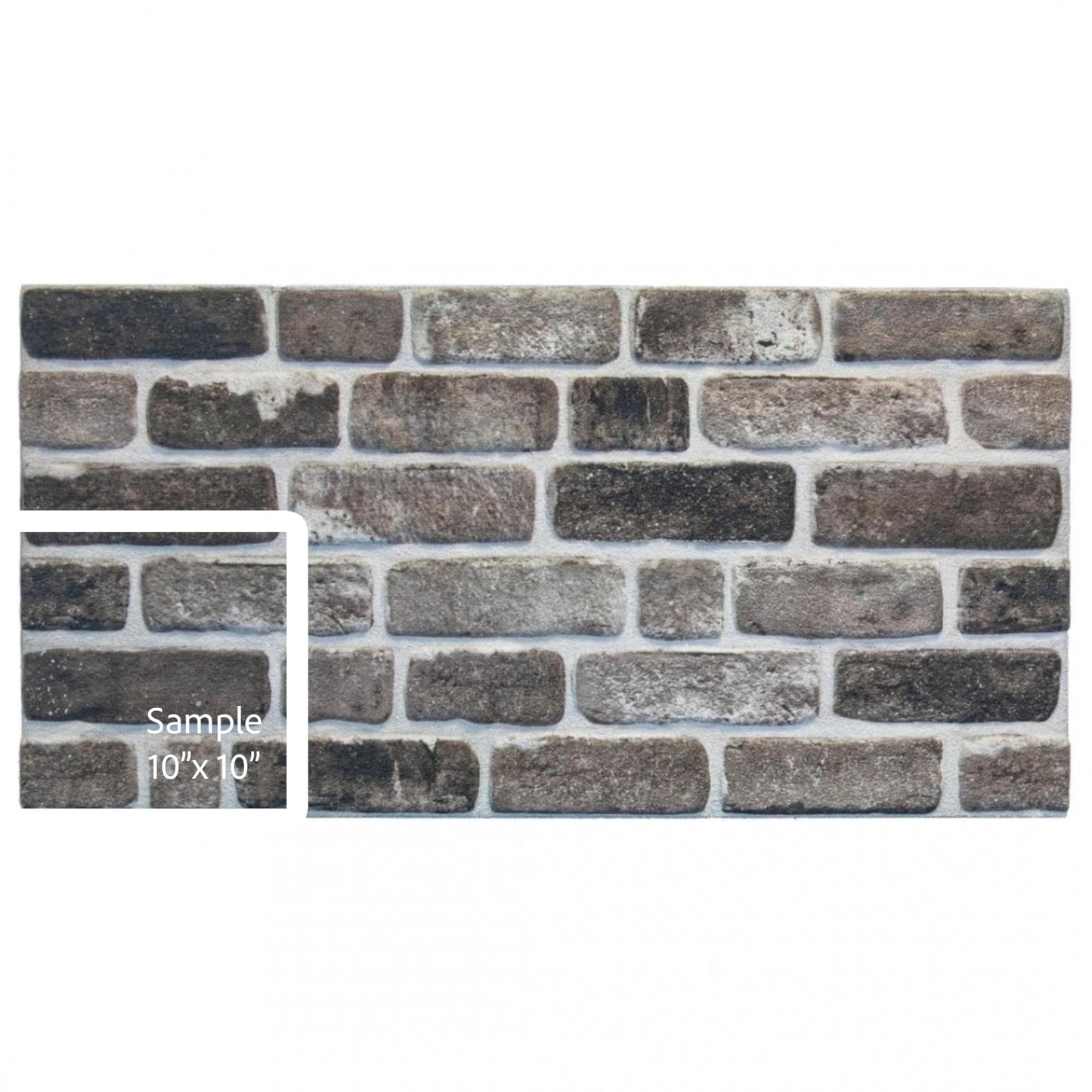 3D Faux Brick Wall Panels, Stone-Look Wall Cladding for Interior Spaces