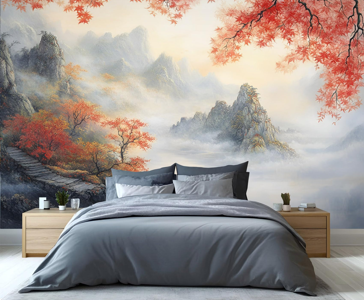 Large HD Canvas Wall Mural 169" × 118", Seamless Multi-Panel Wallpaper for Living Room & Bedroom