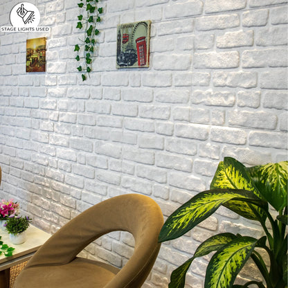 3D Faux Brick Wall Panels, Stone-Look Wall Cladding for Interior Spaces