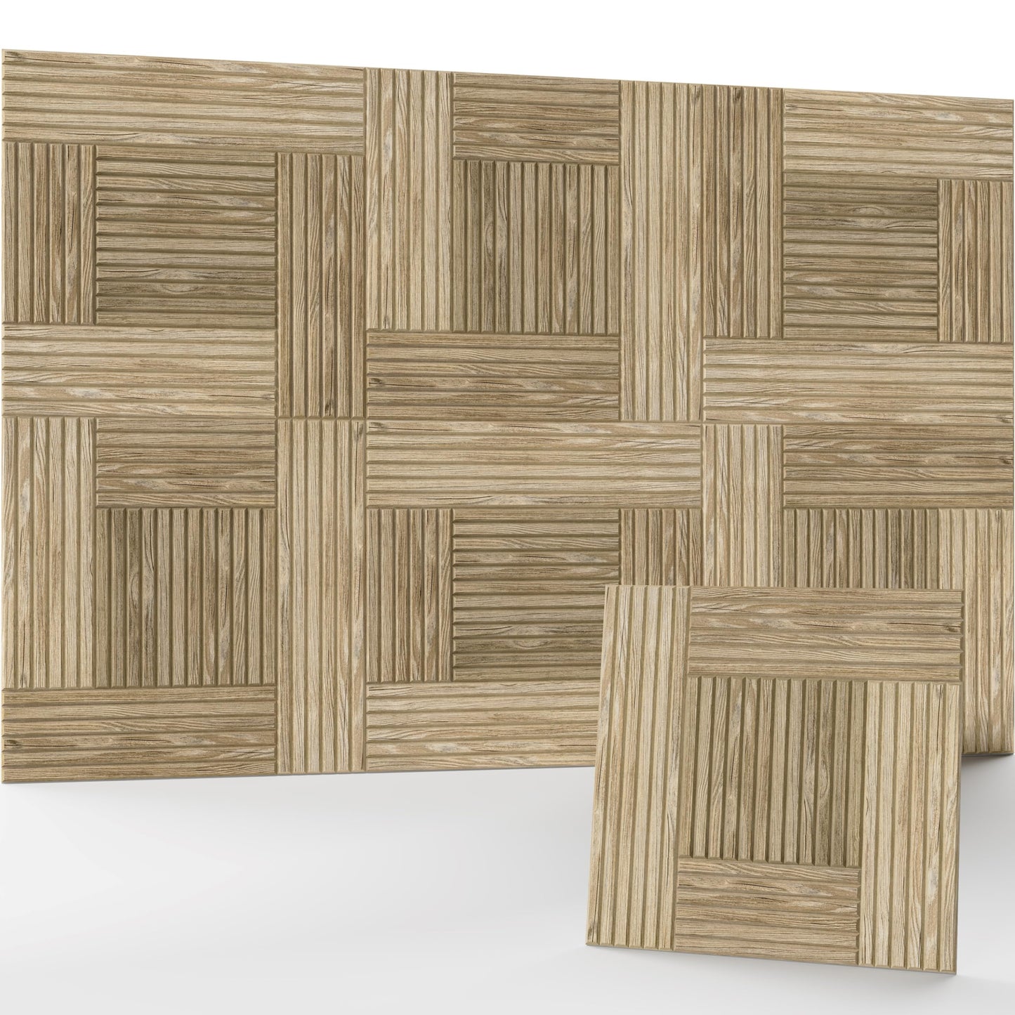 Acoustic Sound Absorbing Panels, Wall Art with Nano Glue for Home Studio & Office