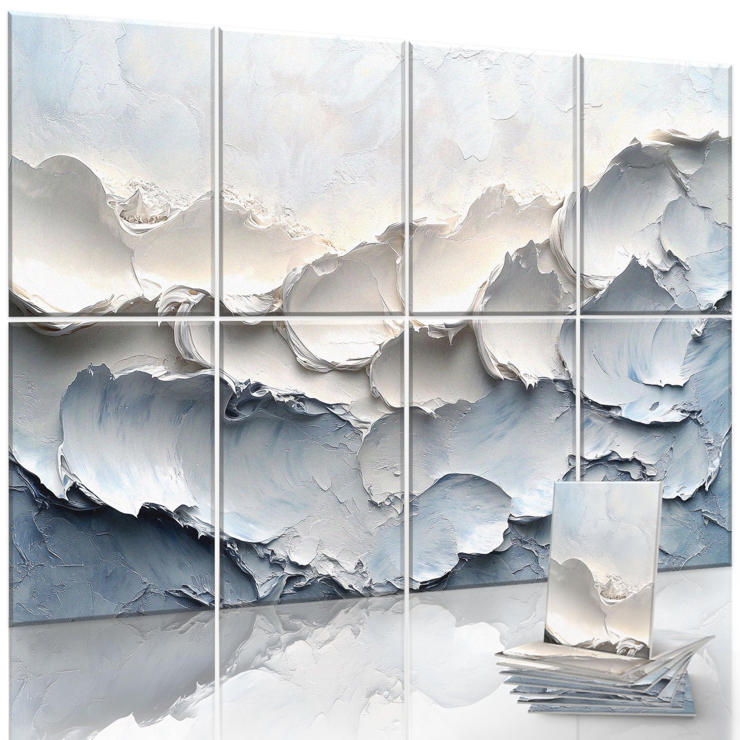 Acoustic Sound Absorbing Panels, Wall Art with Nano Glue for Home Studio & Office