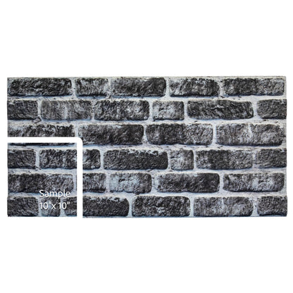 3D Faux Brick Wall Panels, Stone-Look Wall Cladding for Interior Spaces