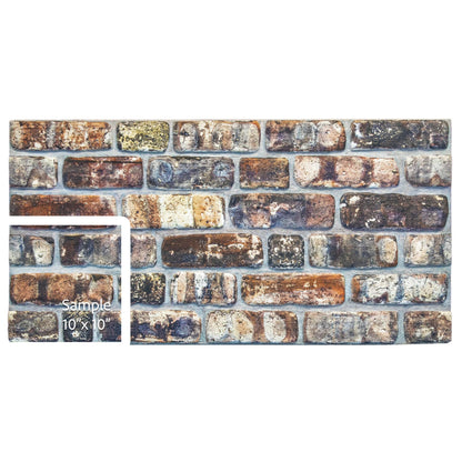 3D Faux Brick Wall Panels, Stone-Look Wall Cladding for Interior Spaces