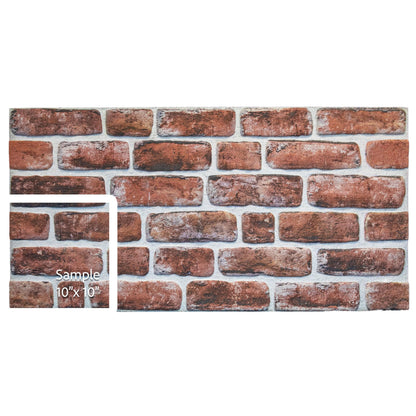 3D Faux Brick Wall Panels, Stone-Look Wall Cladding for Interior Spaces