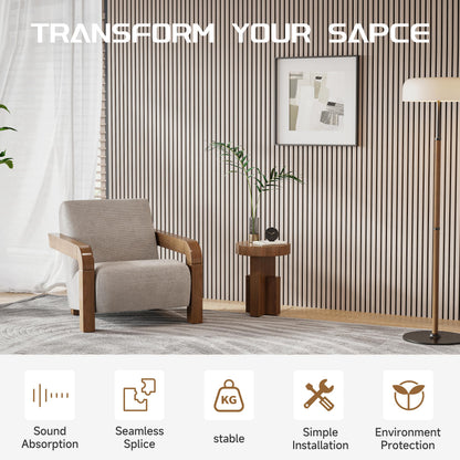 Wood Slat Wall Panels, Decorative Acoustic Accent Slats