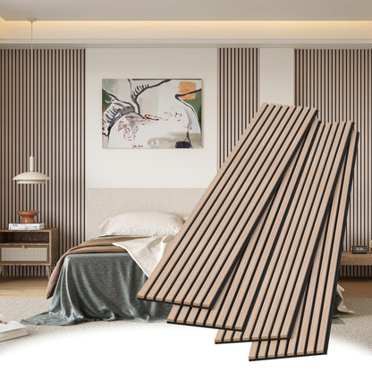 Wood Slat Wall Panels, Decorative Acoustic Accent Slats