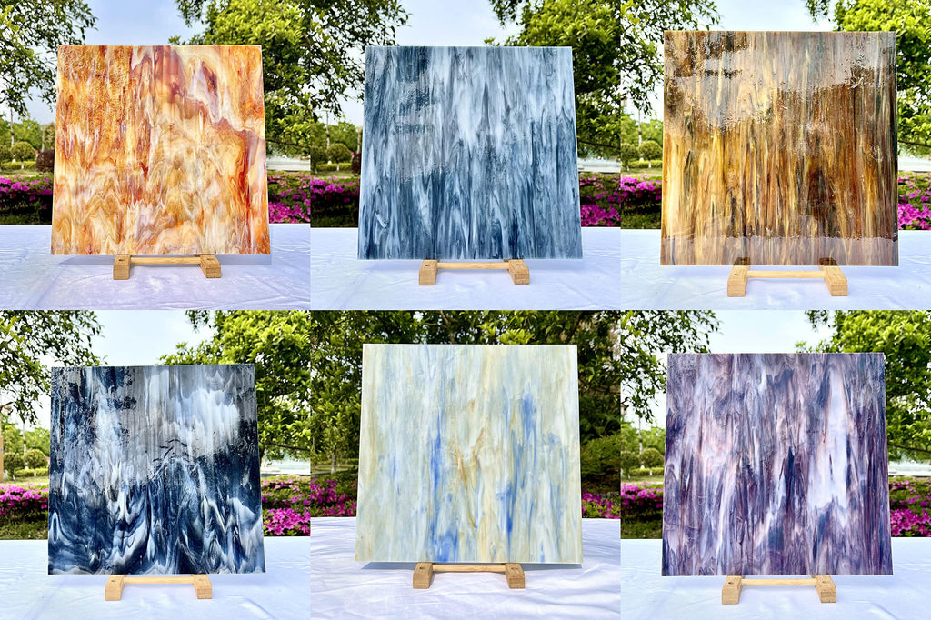 12" x 12" Stained Glass Sheets