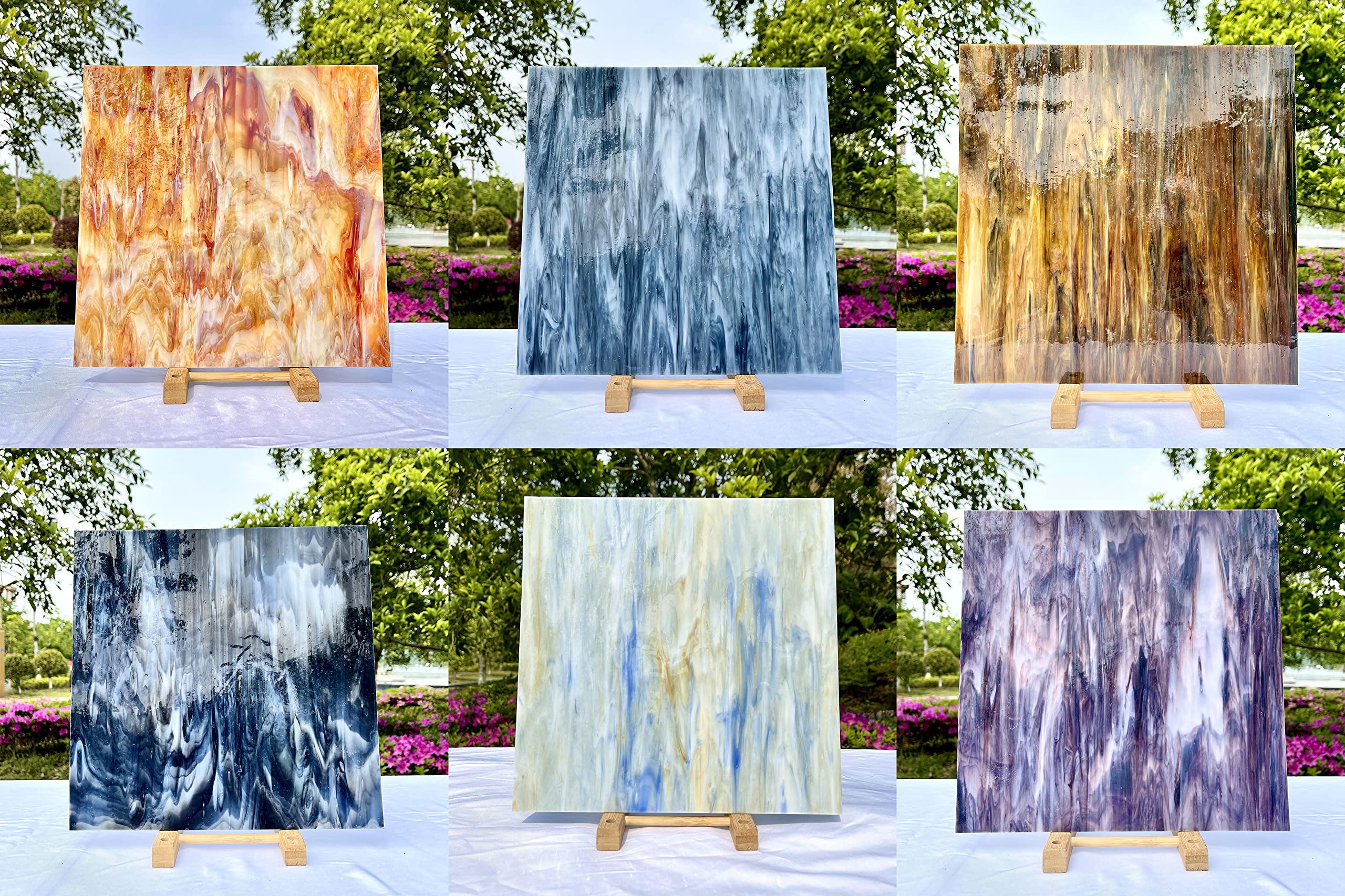 12" x 12" Stained Glass Sheets