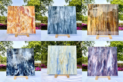 12" x 12" Stained Glass Sheets