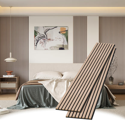 Wood Slat Wall Panels, Decorative Acoustic Accent Slats