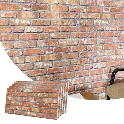 3D Faux Brick Wall Panels, Stone-Look Wall Cladding for Interior Spaces