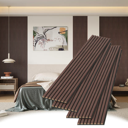 Wood Slat Wall Panels, Decorative Acoustic Accent Slats